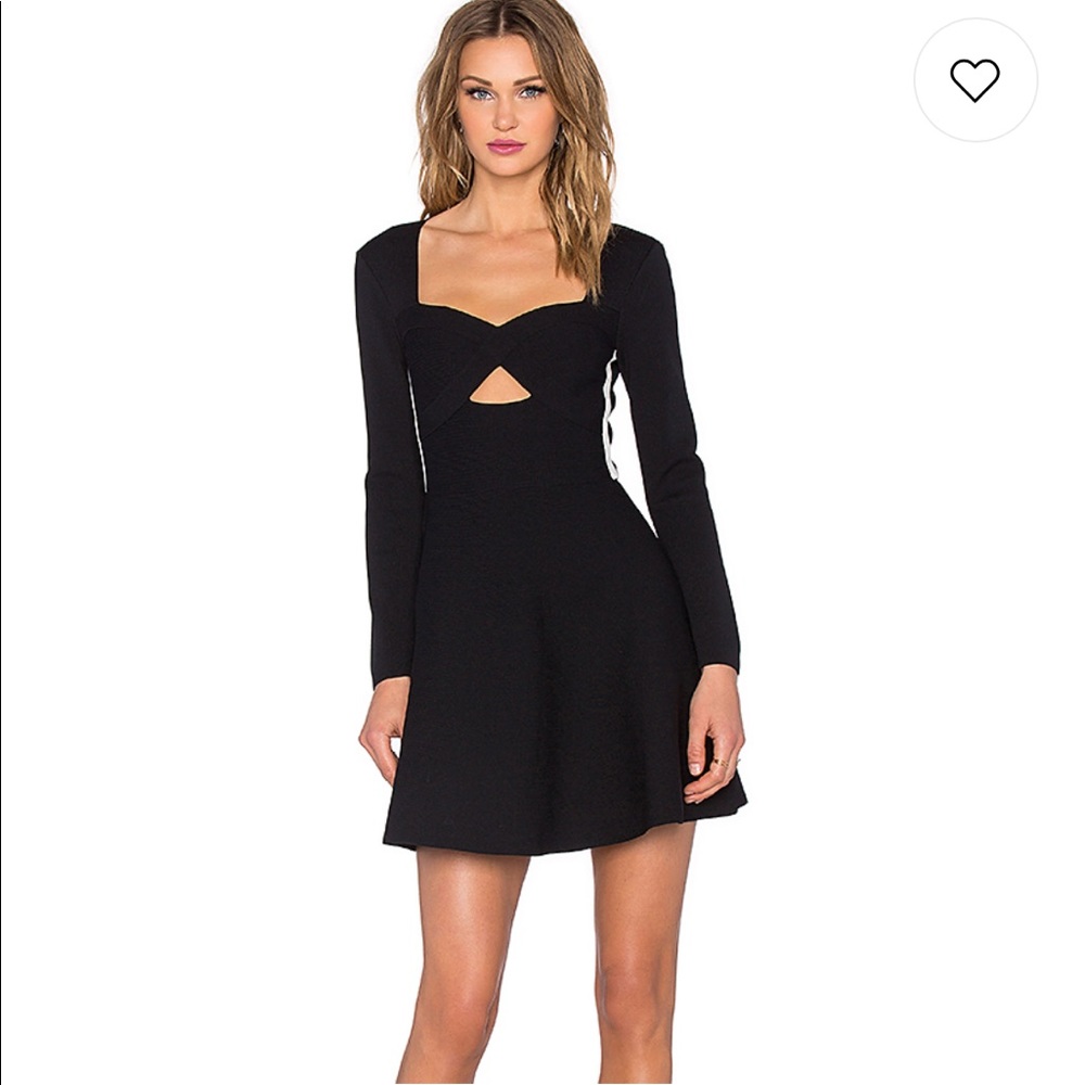 NBD x Naven Bandage Dress with Skater Skirt Bottom
